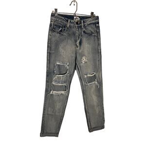 The rockn rev distressed jeans boyfriend fit‎ size 4